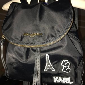Mini Karl Lagerfeld Black backpack